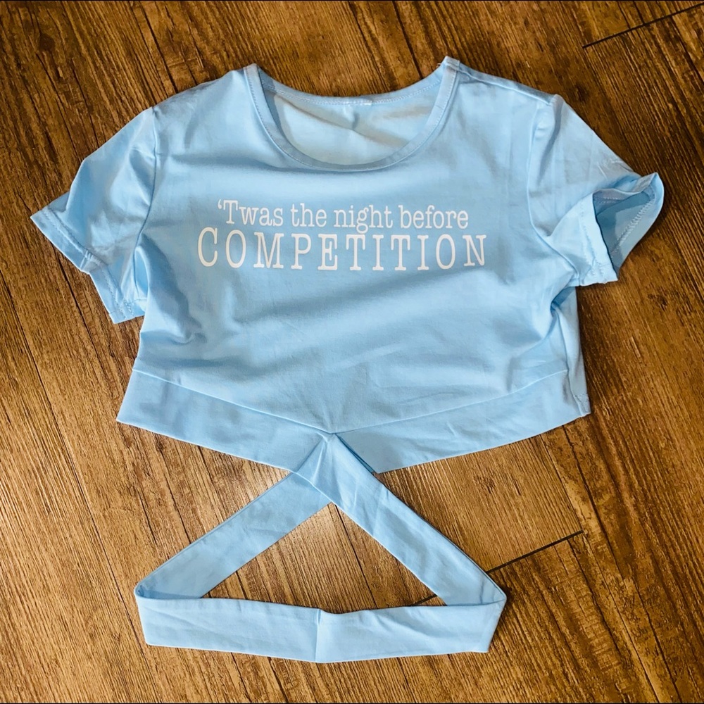 **New*** Night before competition crop top